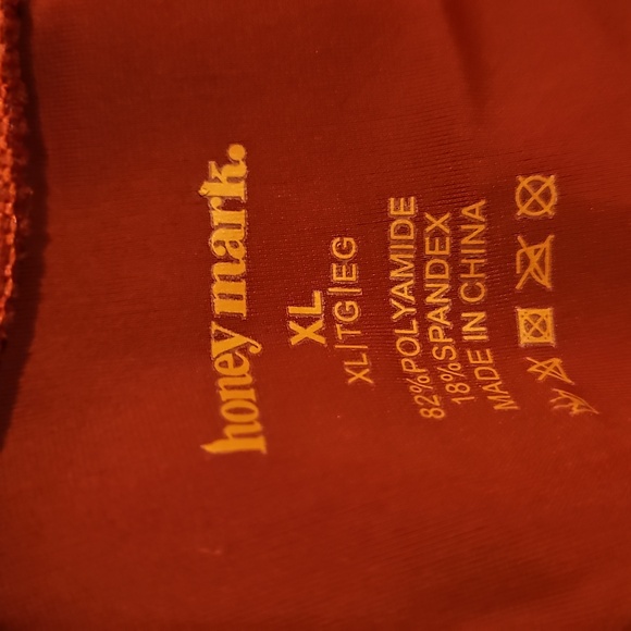 NWT Honey Mark Womans Swim Skort Flowy Skirt Sz. XL - Picture 5 of 5